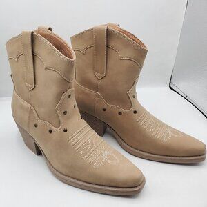 NWOT KOHL'S SO SEVILLE VEGAN LEATHER COWBOY BOOTS